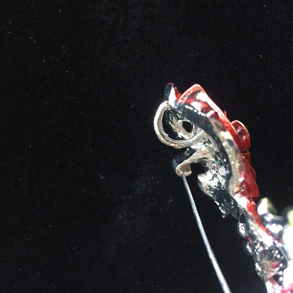 BEAUTIFUL BIG BROOCH - PENDANT "ROSES" - Picture 4 of 4